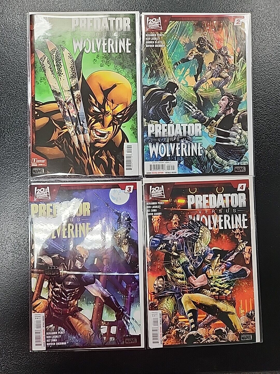 Marvel Predator vs Wolverine #1-4 COMPLETE SET First Prints 1 2 3 4