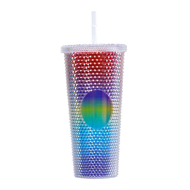 24oz Studded Cup Tumbler Double Wall Insulated Reusable Textured Venti Cup