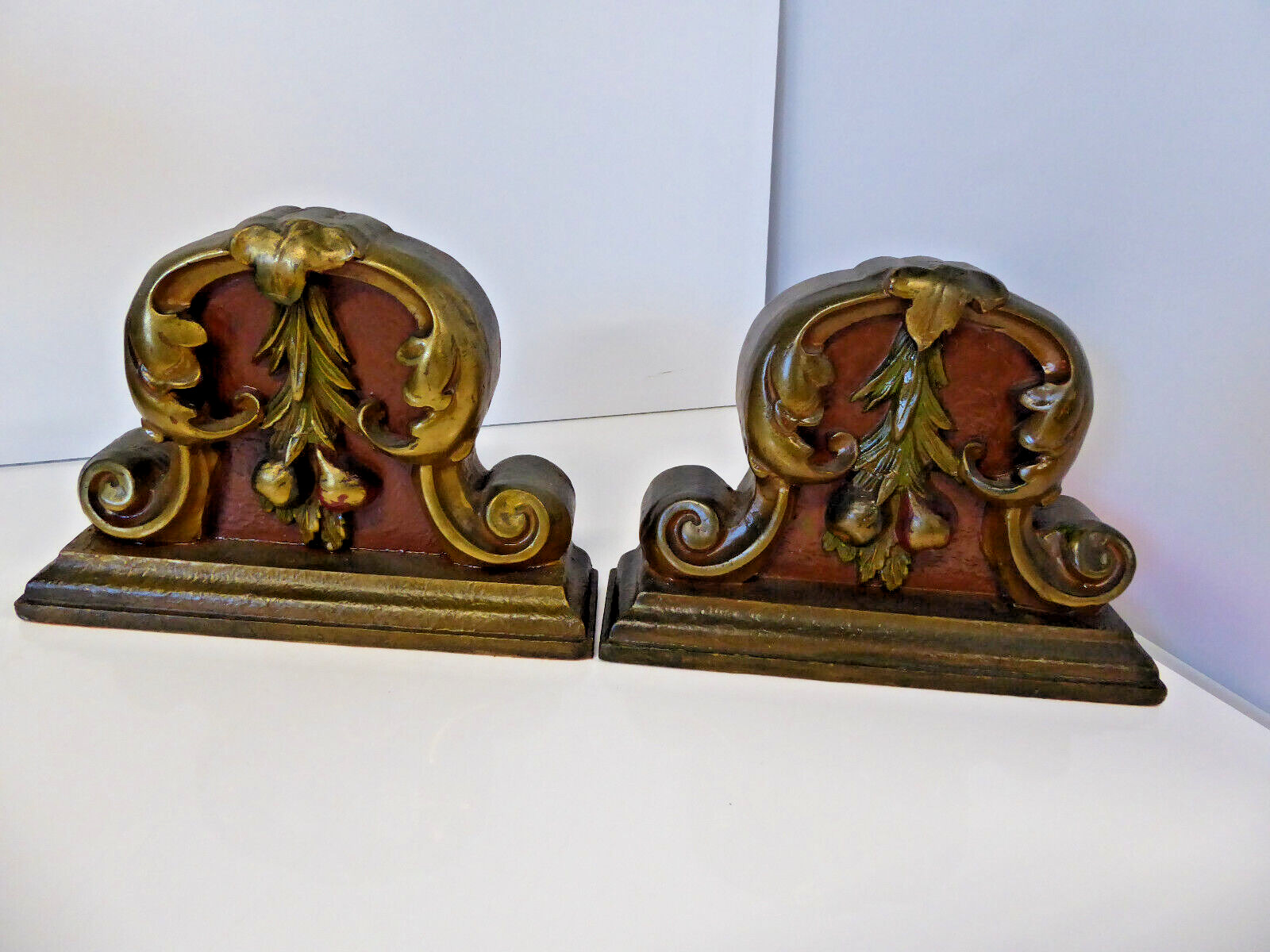 Large Antique Wood and Plaster? Bookends