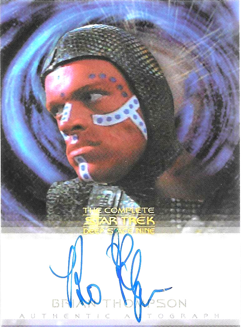 The Complete Star Trek Deep Space Nine Autograph Card A-24 Brian Thompson 