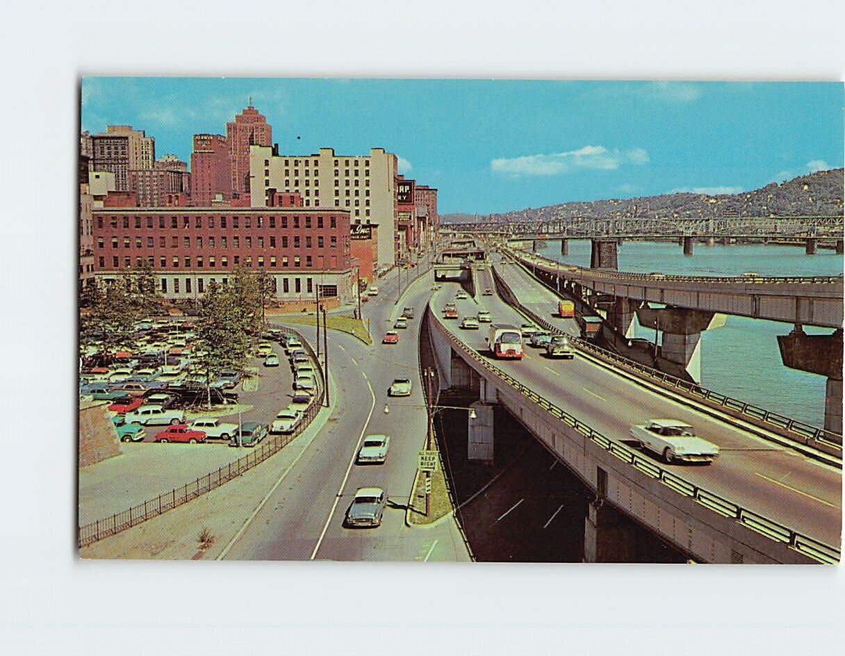 Postcard Fort Pitt Boulevard Pittsburgh Pennsylvania USA