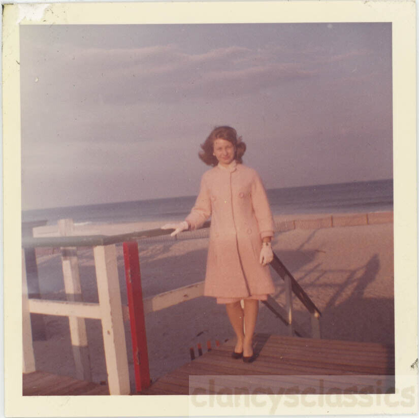 1964 YOung Lady at Point Pleasant Easter Day