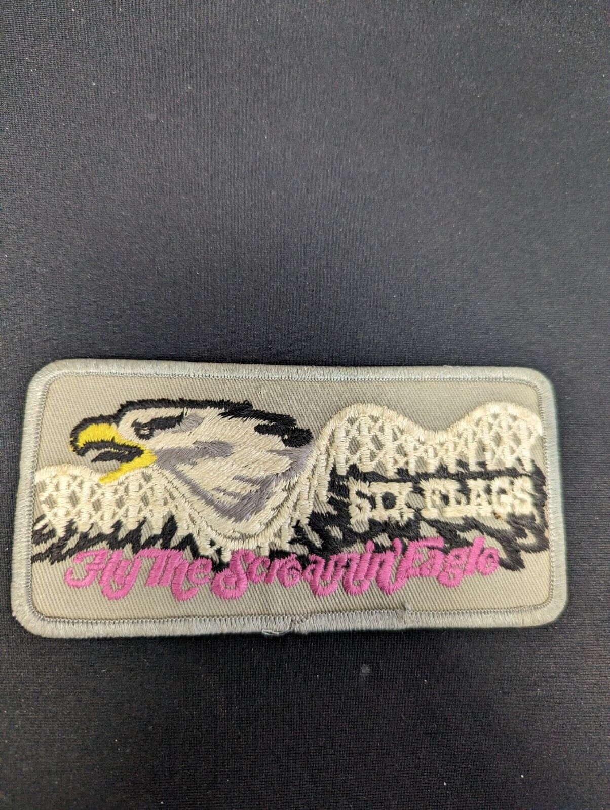 Vintage Six Flags of America The Screaming Eagle Patch  5 1/2\