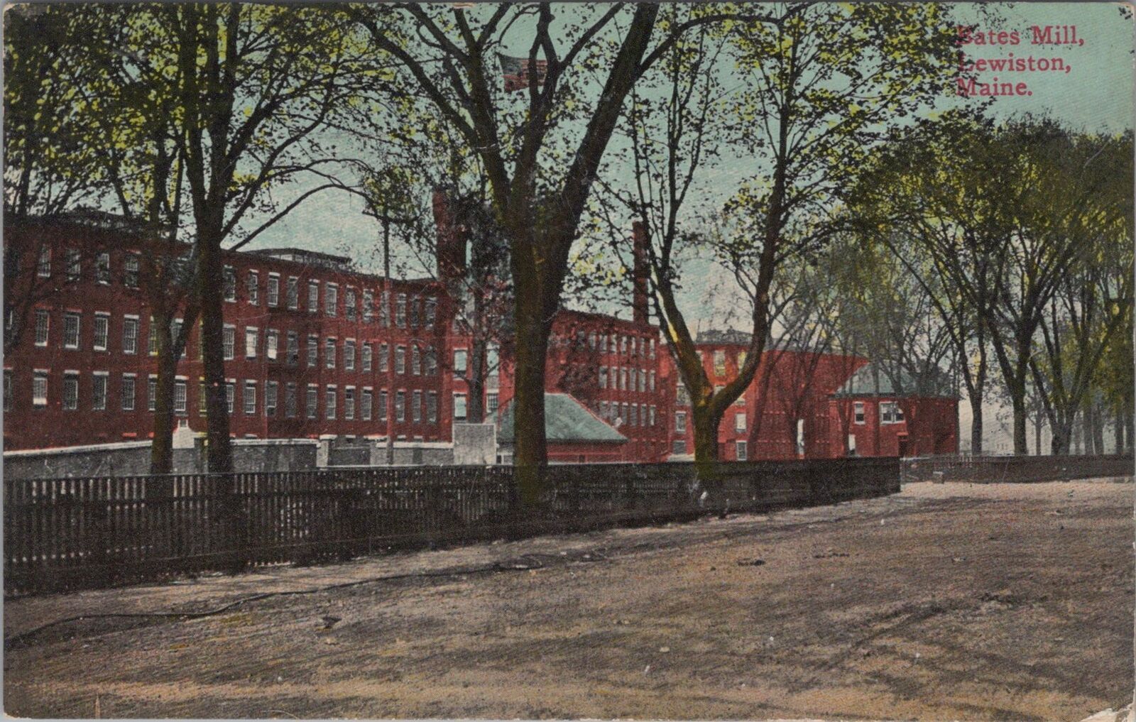 Bates Mill, Lewiston, Maine Vintage Unposted Postcard