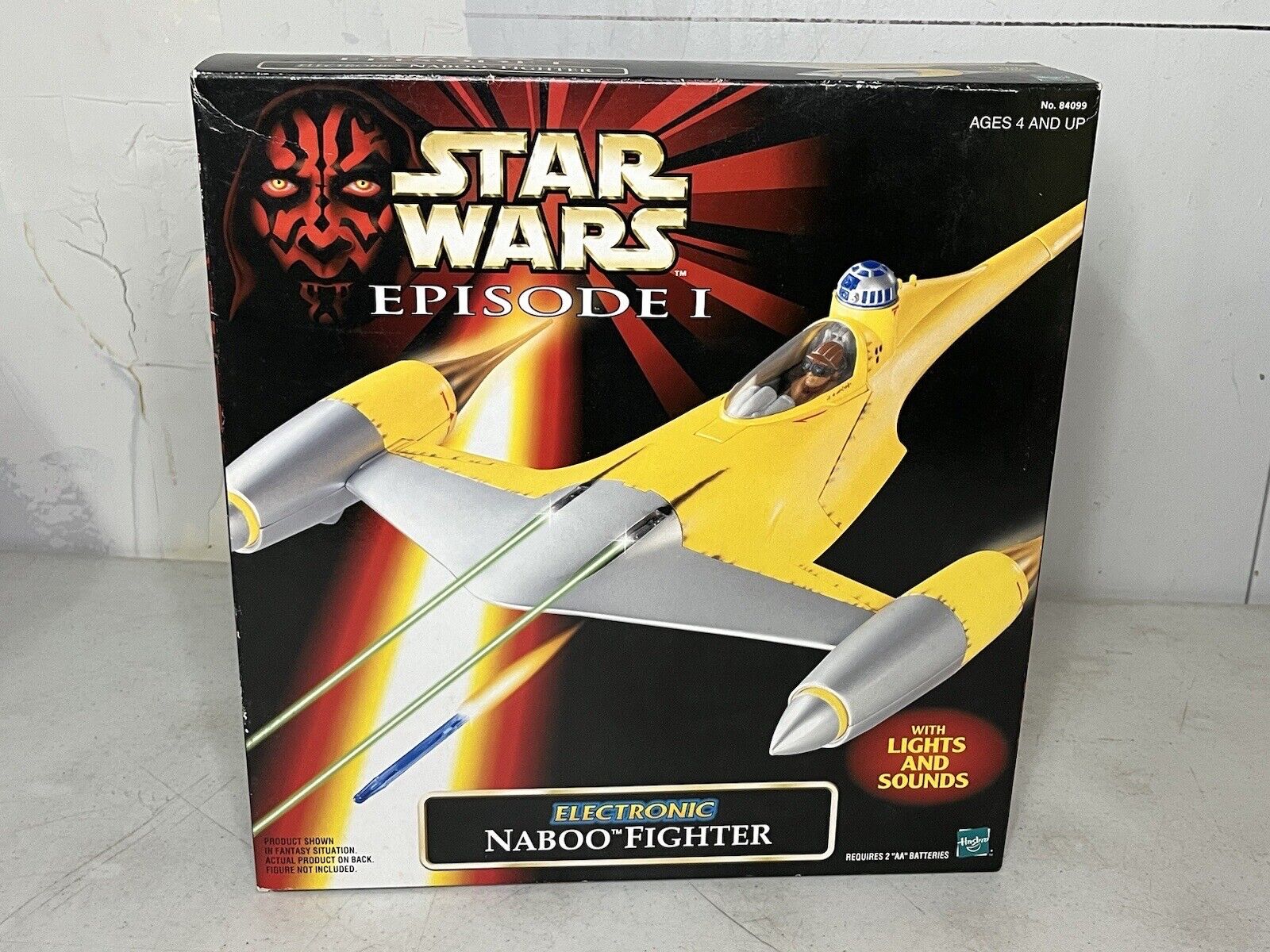 1998 Star Wars Episode 1 Electronic Naboo Fighter Hasbro NOS Factory Sealed