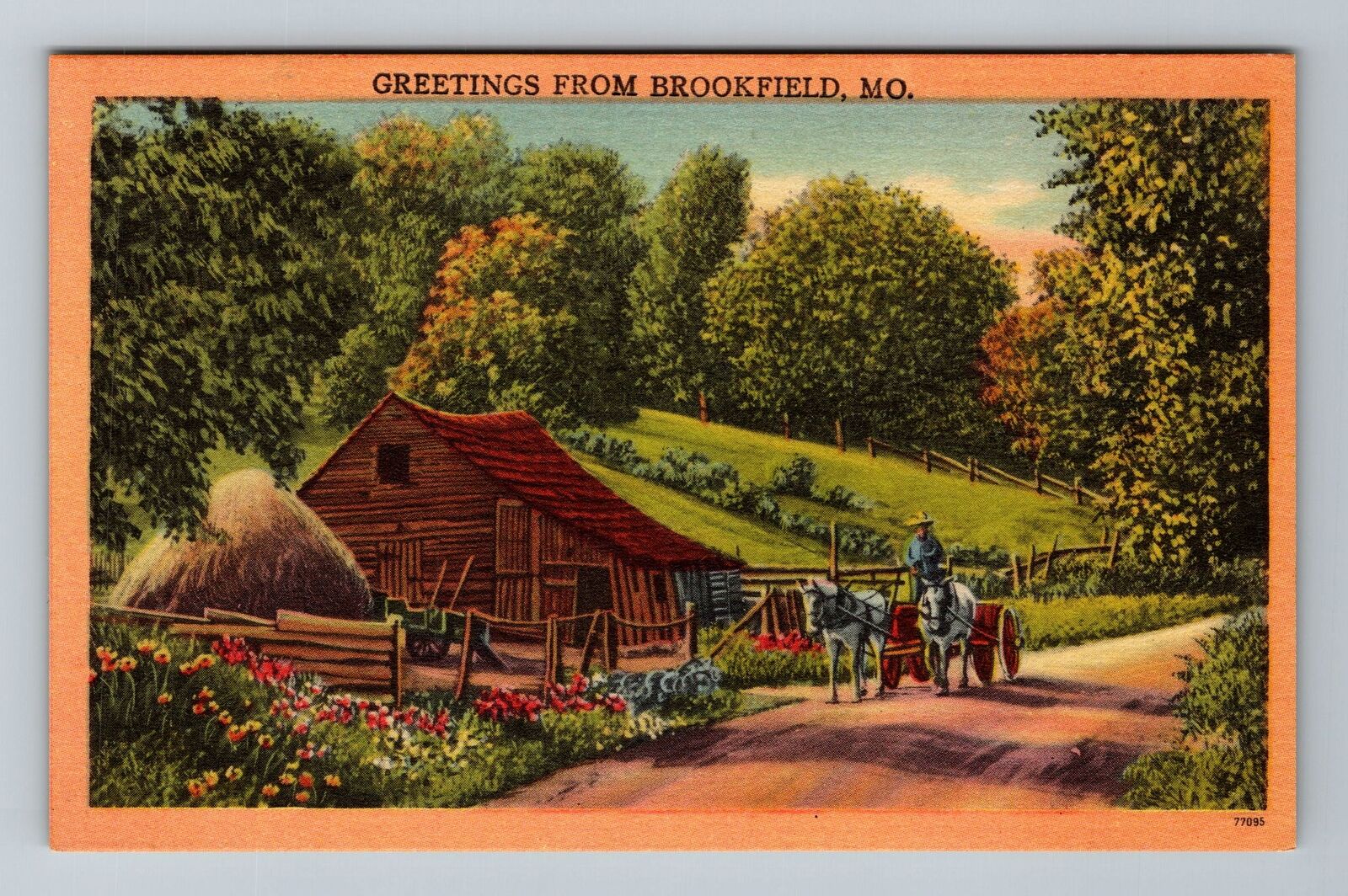 Brookfield MO-Missouri, General Greetings, Vintage Postcard