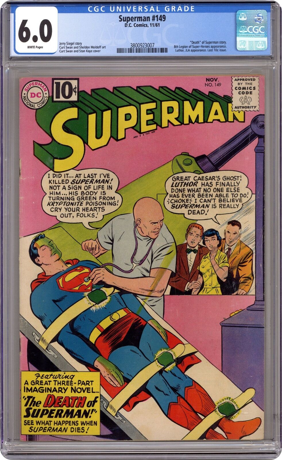 Superman #149 CGC 6.0 1961 3800923007