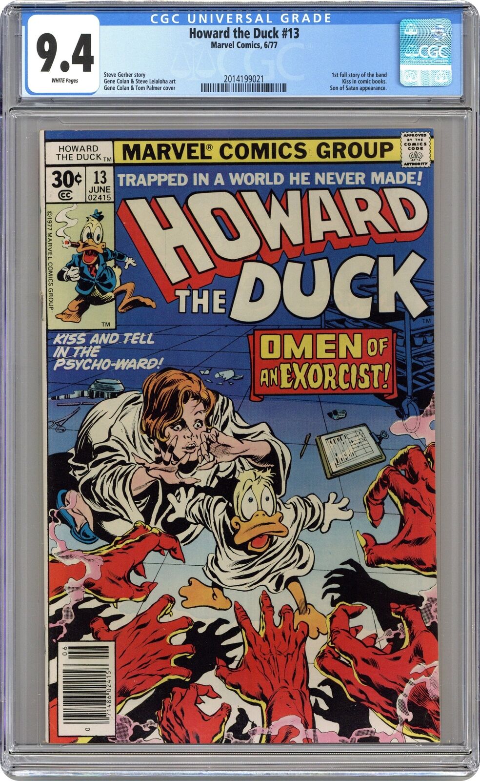 Howard the Duck #13 CGC 9.4 1977 2014199021 1st full app. KISS