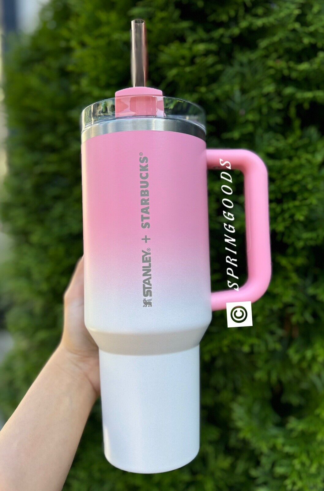 Stanley x Starbucks Philippines Exclusive Sweet Pink Ombré 40oz Tumbler - NWT