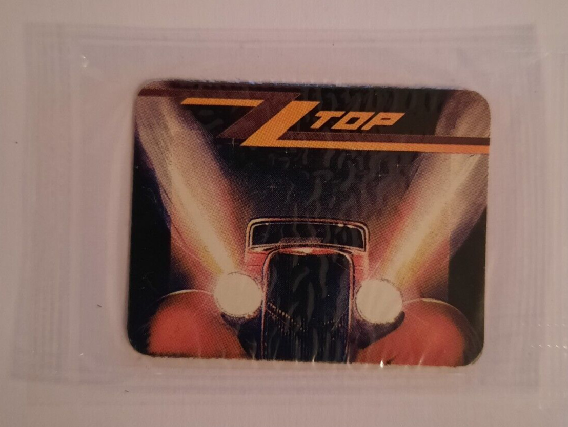 Rare Sealed 1985 Hostess Frito-Lay Rip Into Rock ZZ Top Mini Sticker Card