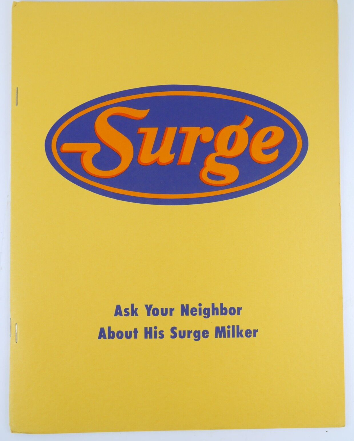 Vintage Surge Milker Service Dealer Sales Folder Babson Bros Dairy Farm Print Ad