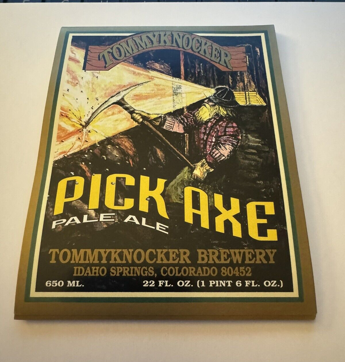 25 Tommyknocker Brewing  Pick Axe Pale Ale Beer Labels Idaho Springs, Colorado
