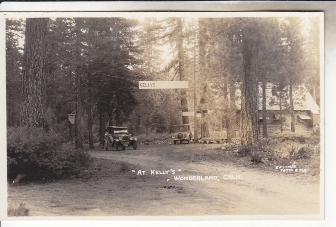 RPPC Lassen Auto Camp Cars Plumas CO near Chester Almanor California Photo 1920s