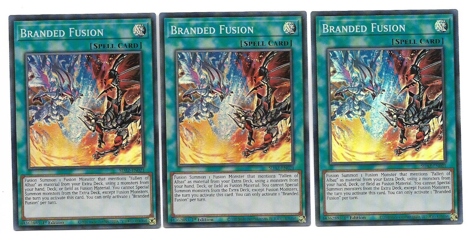 YUGIOH - Branded Fusion - (Super Rare - 1st Ed - SDAZ-EN021) - NM