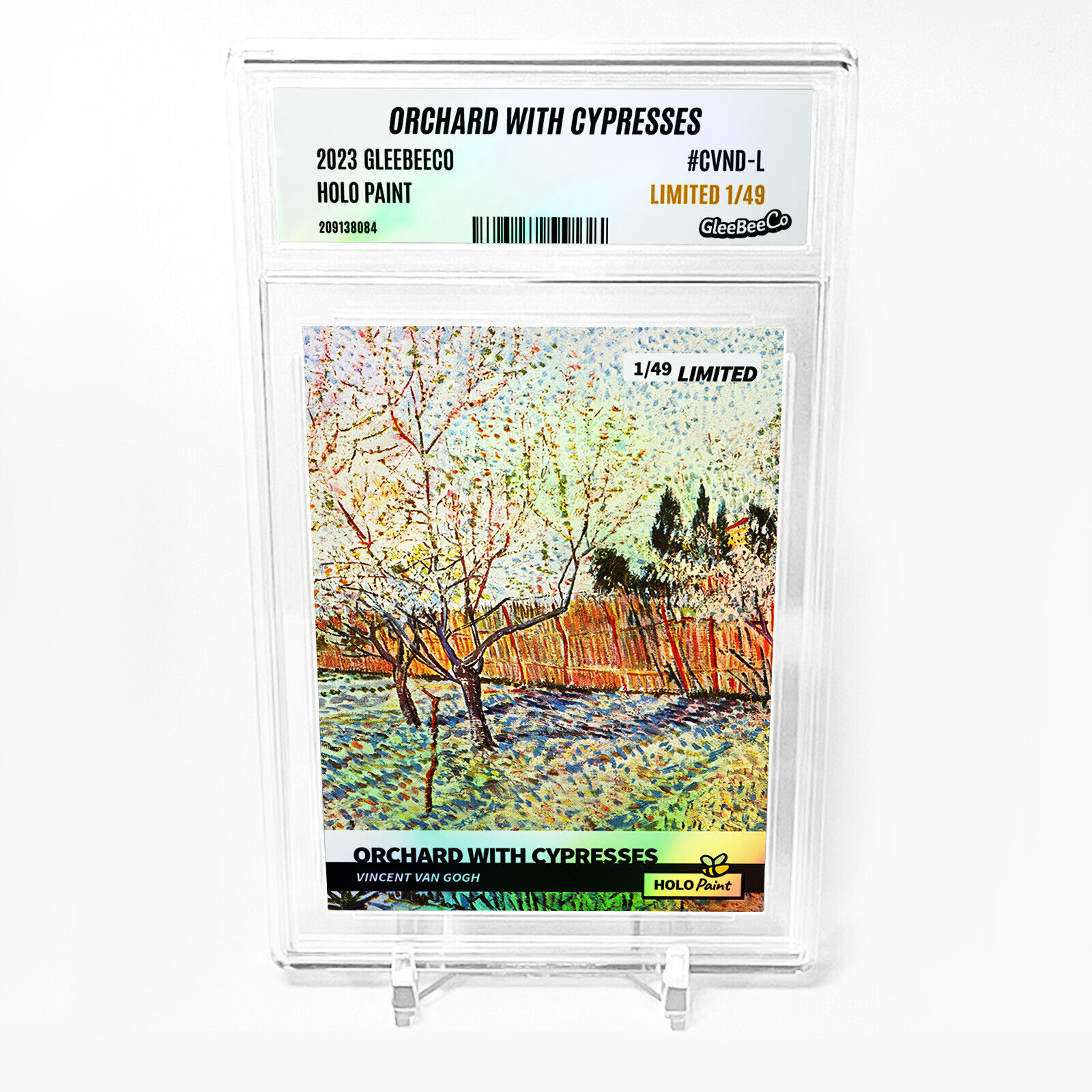 ORCHARD WITH CYPRESSES Card 2023 GleeBeeCo Holo Paint #CVND-L Limited to /49