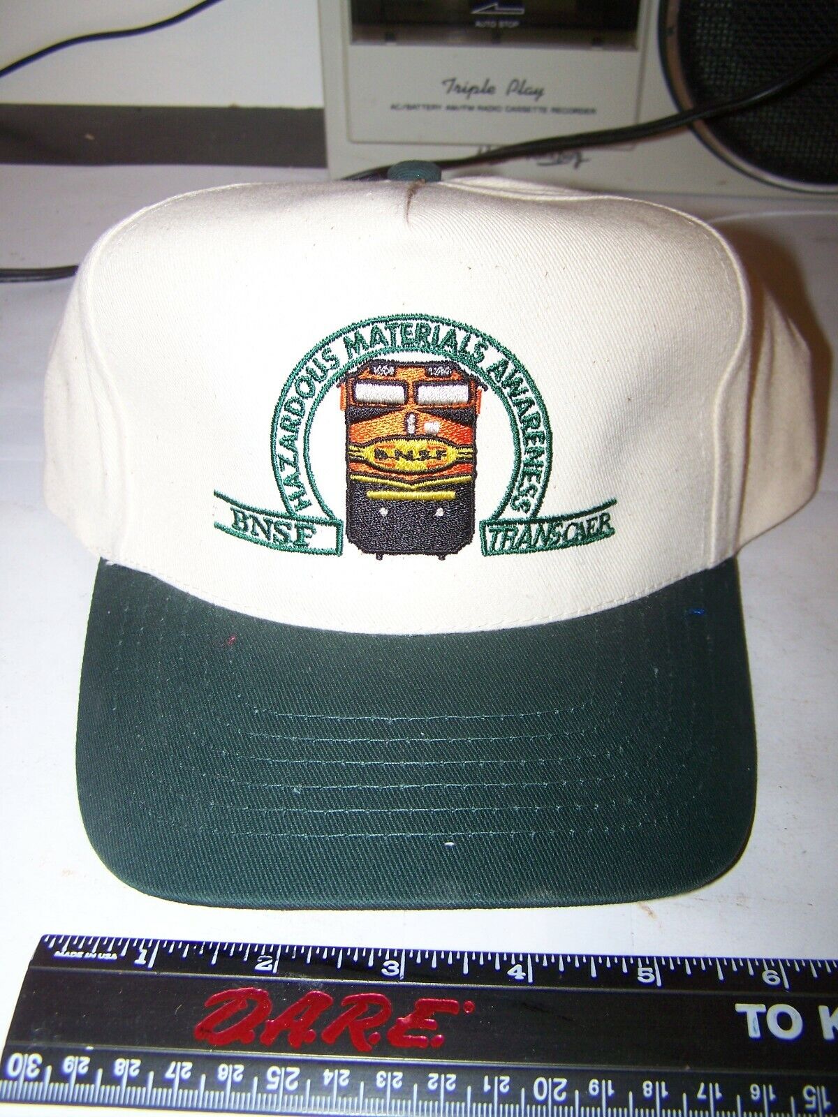 Vintage Lot of 2 BNSF Burlington Northern Santa Fe Hats one is Canvas NOS