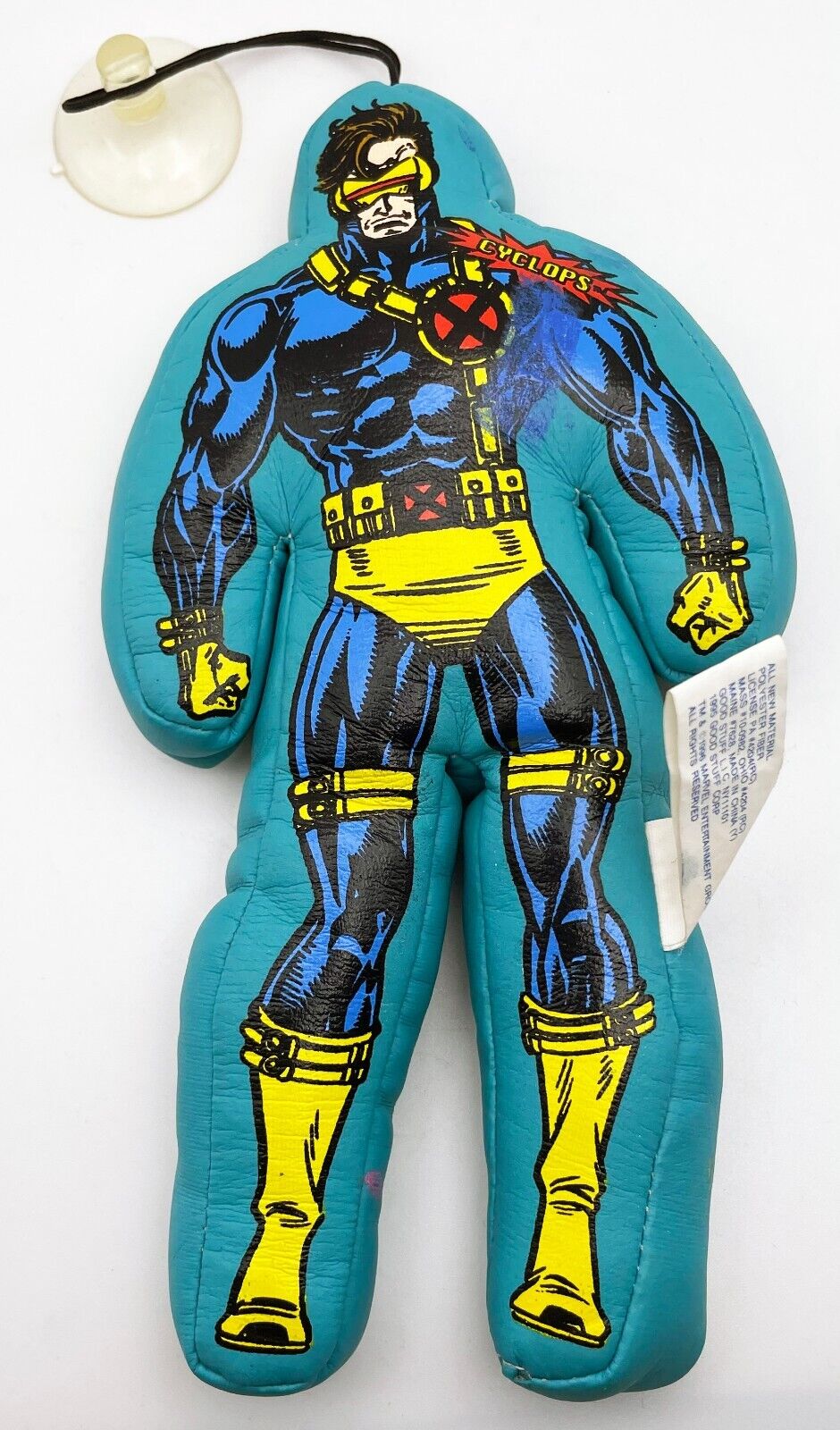 VTG Marvel Comics Good Stuff X-Men Cyclops Hanging Plush 1996 AS-IS Animated