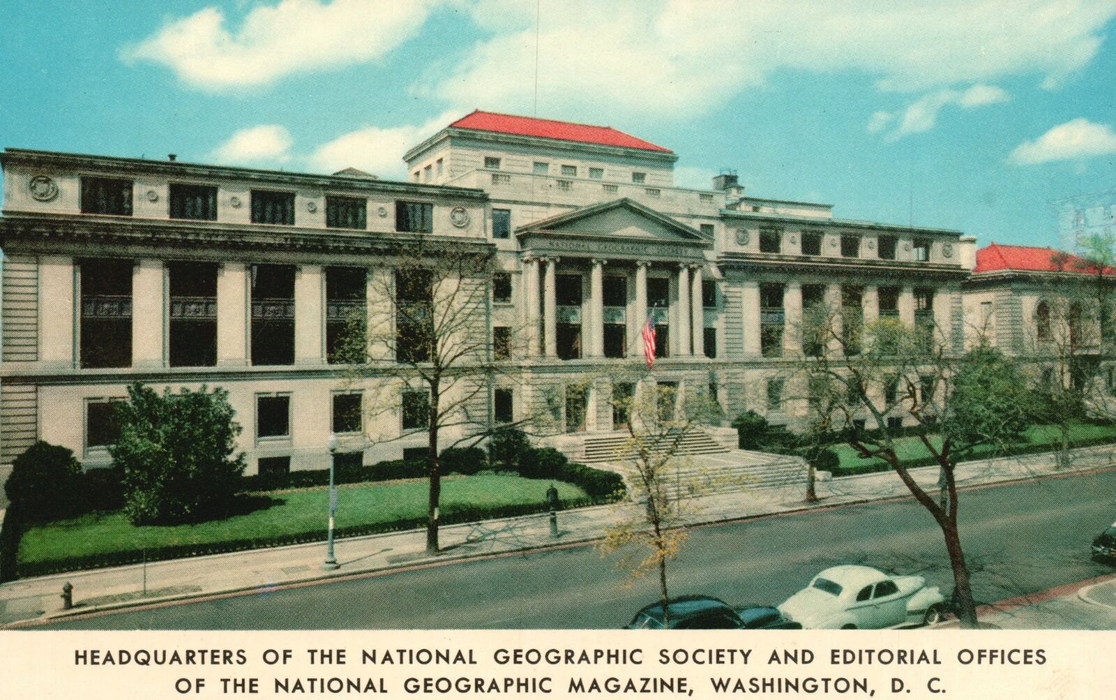 Vintage Postcard Headquarters National Geographic Society Offices Washington DC