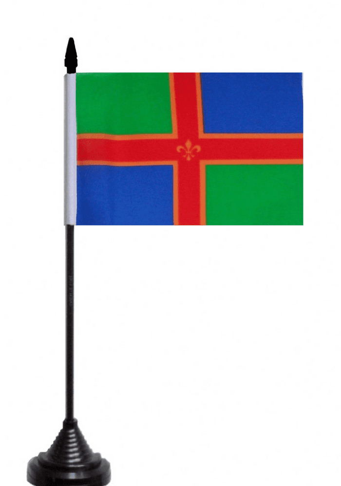 Lincolnshire County Table Flag - Polyester