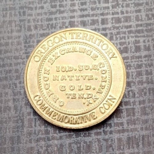 Oregon Exchange Company -Territory Commemorative Coin 1849