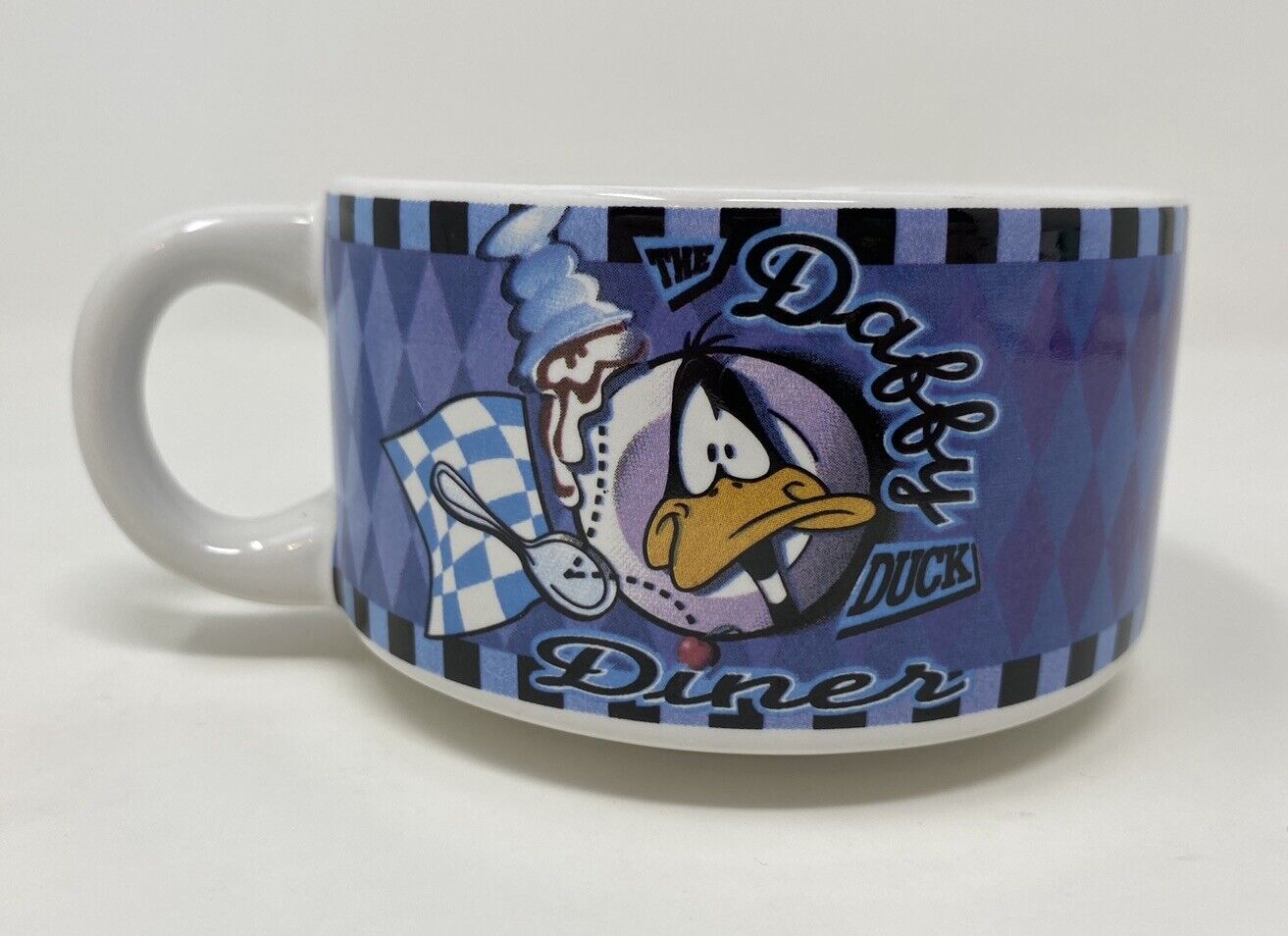 Looney Tunes Daffy Duck Diner Mug Cup Soup Bowl 1998