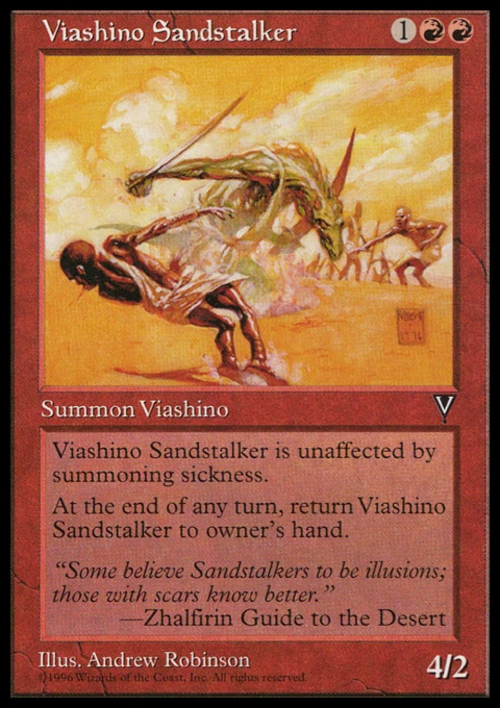 MTG: Viashino Sandstalker -Visions - Magic Card