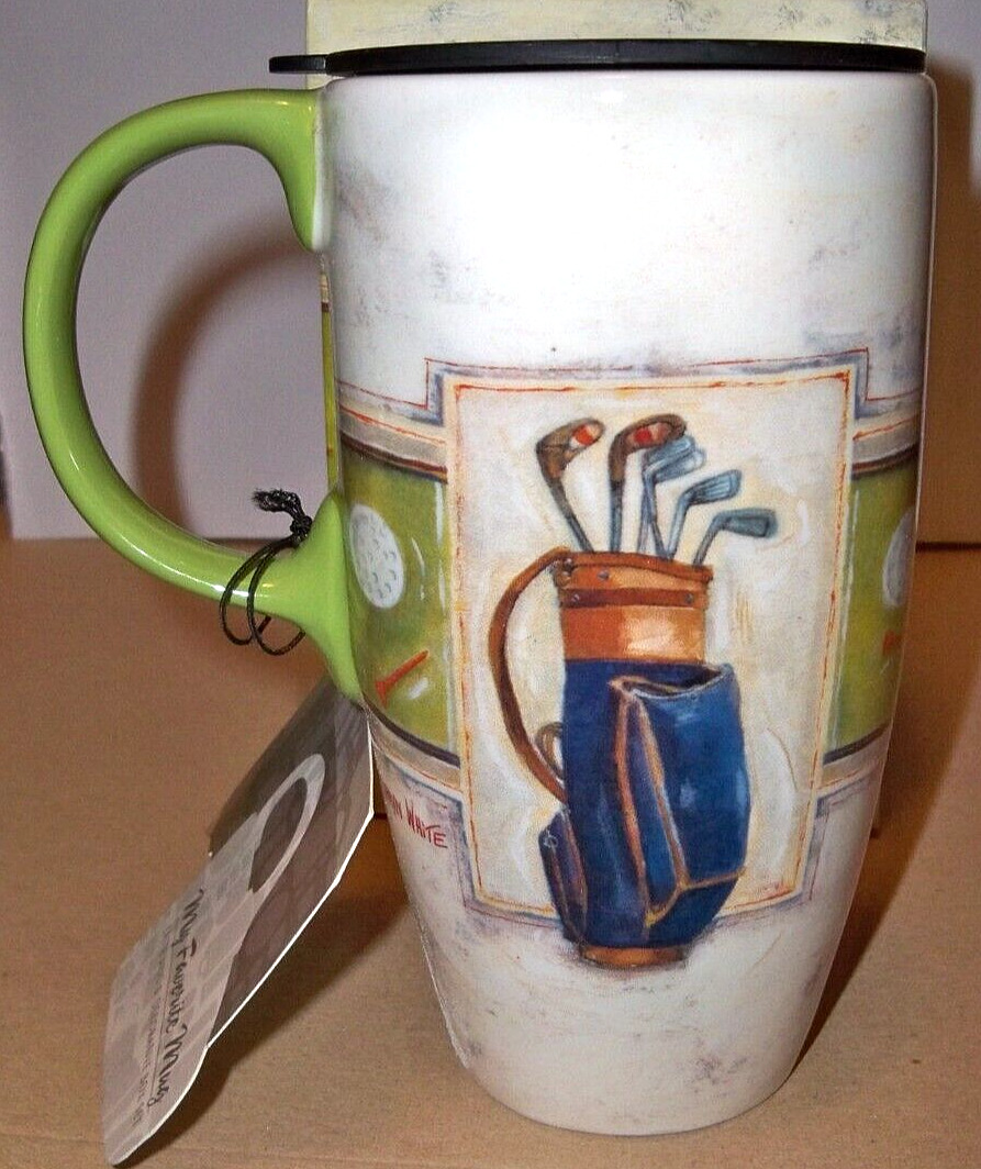 Cypress Coffee Tea Mug Golf Katherine White MUG with gift box 19oz NEW