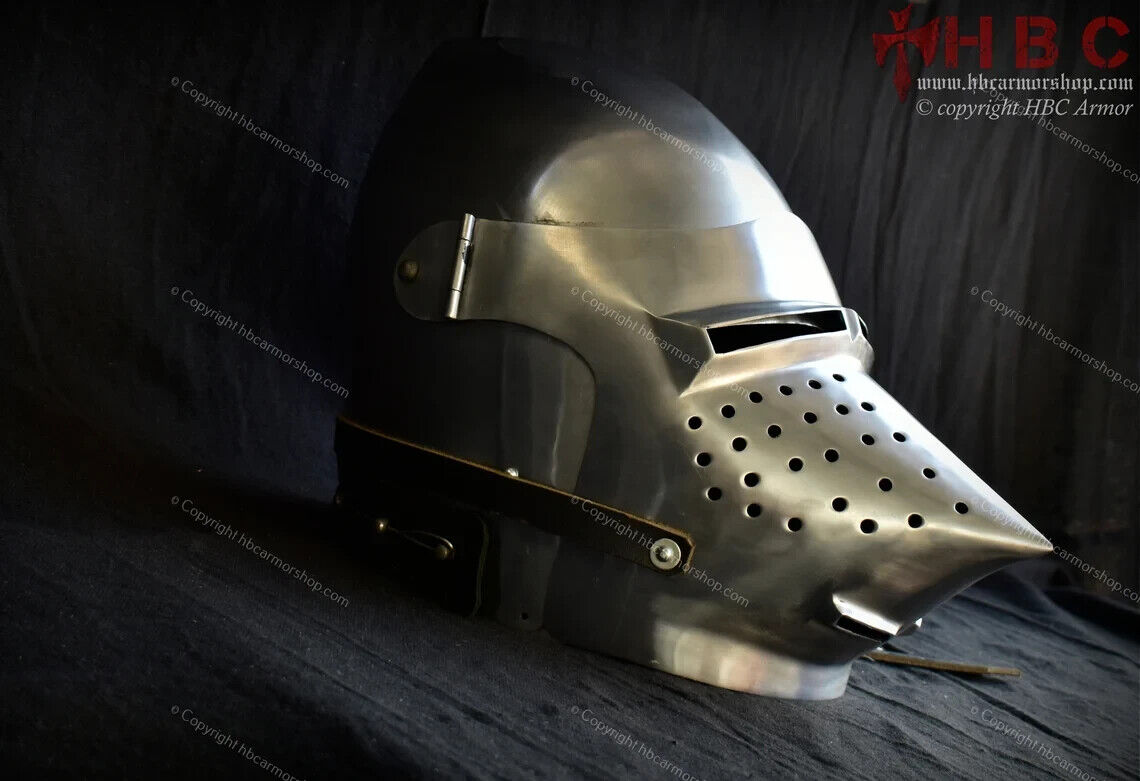 Steel houndskull Helmet Version 2 (Medieval reenactment/Medieval combat)