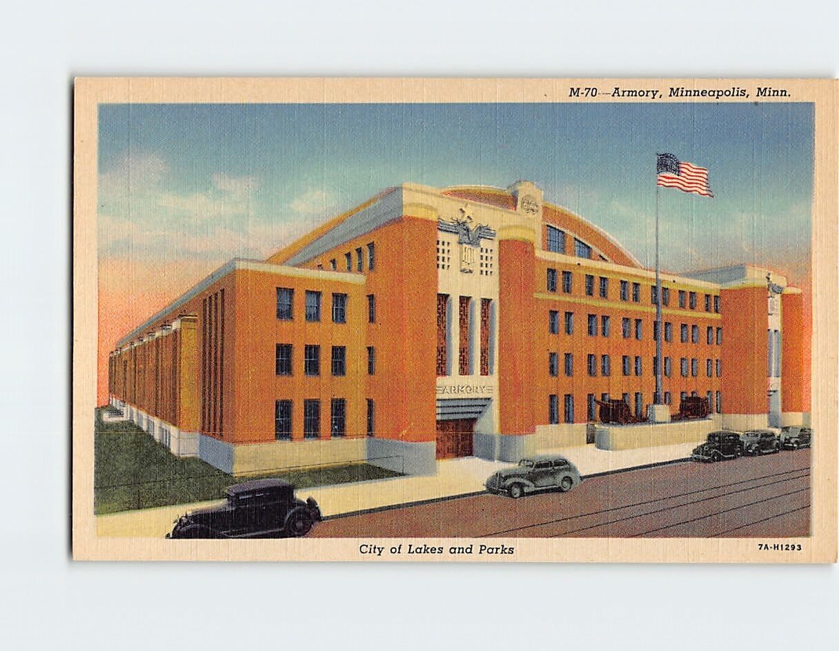Postcard Armory Minneapolis Minnesota USA