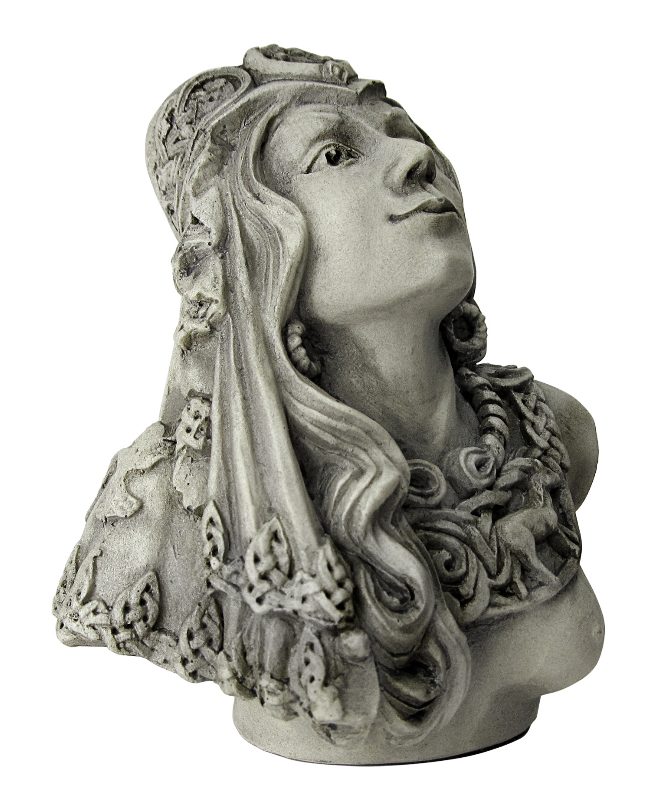 Small Celtic Goddess Rhiannon Bust by Dryad Design Welsh Druidry Statue