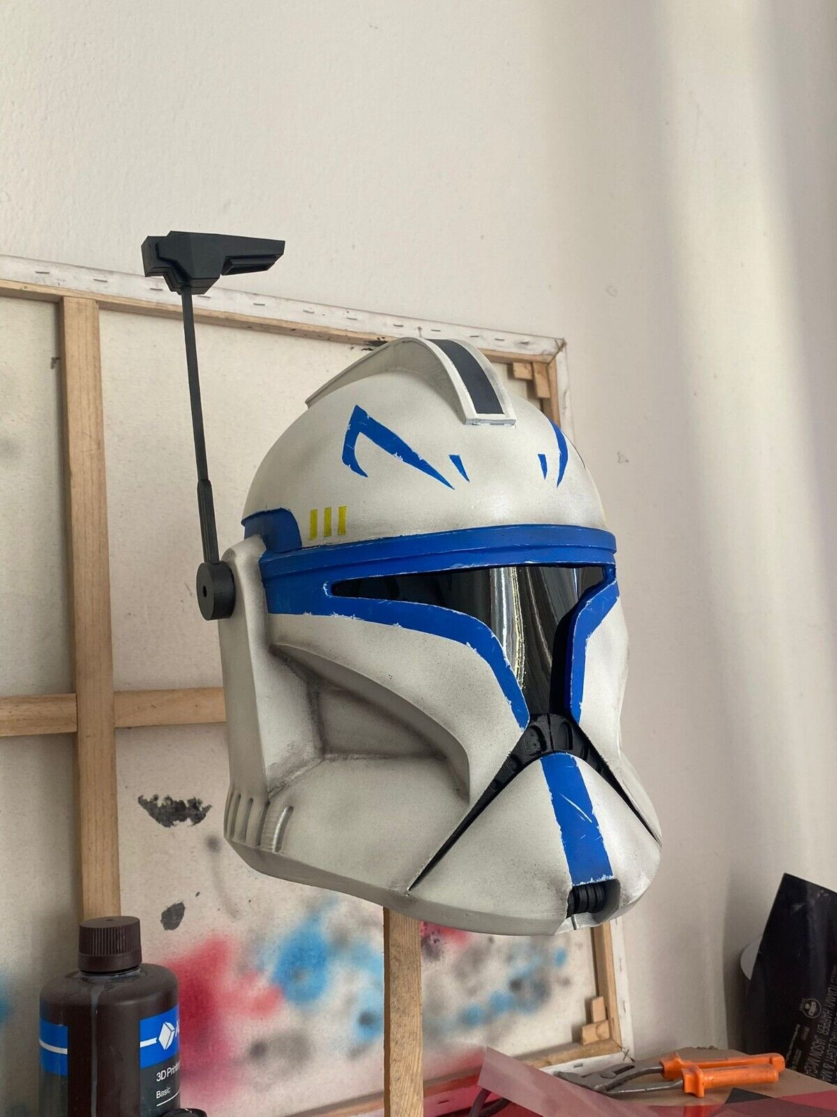 Star Wars 501st Phase 1 Captain Rex Clone Helmet 1:1 Life Size 3D Custom