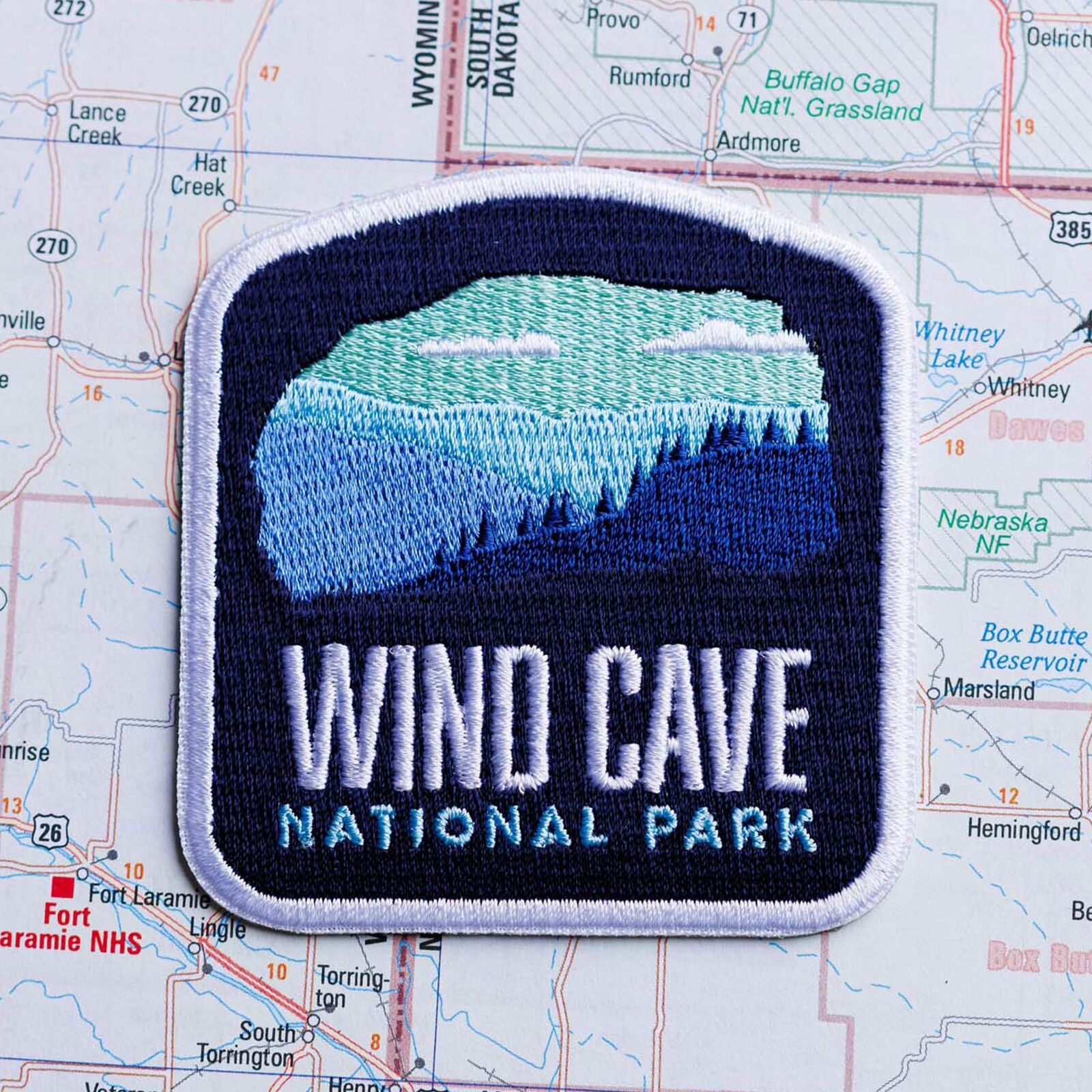 Wind Cave Iron on Travel Patch - Great Souvenir or Gift for travellers