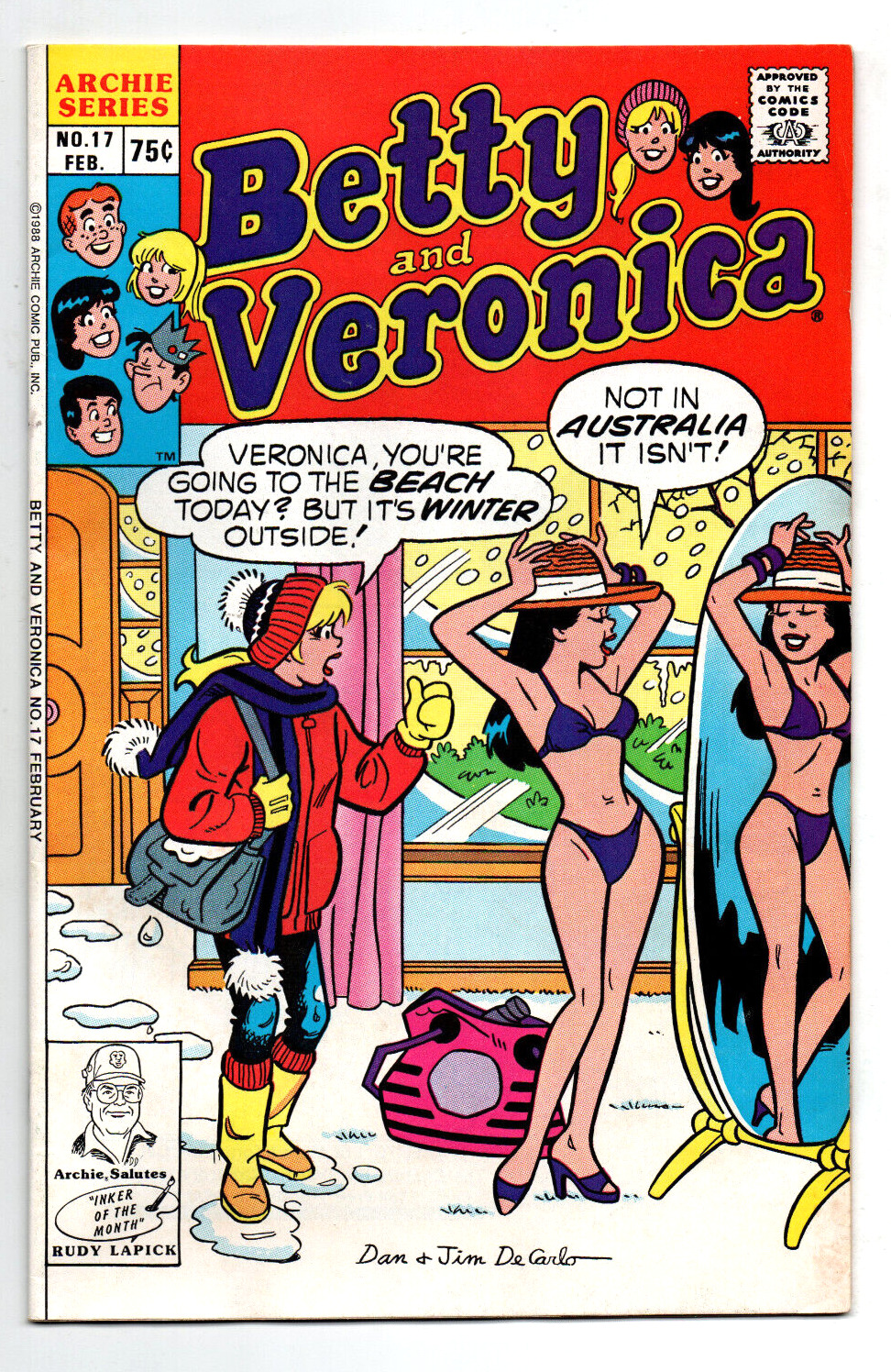 Betty & Veronica #17 - Bikini cover - Archie - 1989 - FN