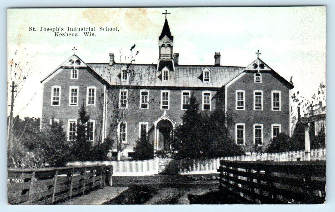 KESHENA, Wisconsin WI ~ ST. JOSEPH\'S INDUSTRIAL SCHOOL c1910s Postcard