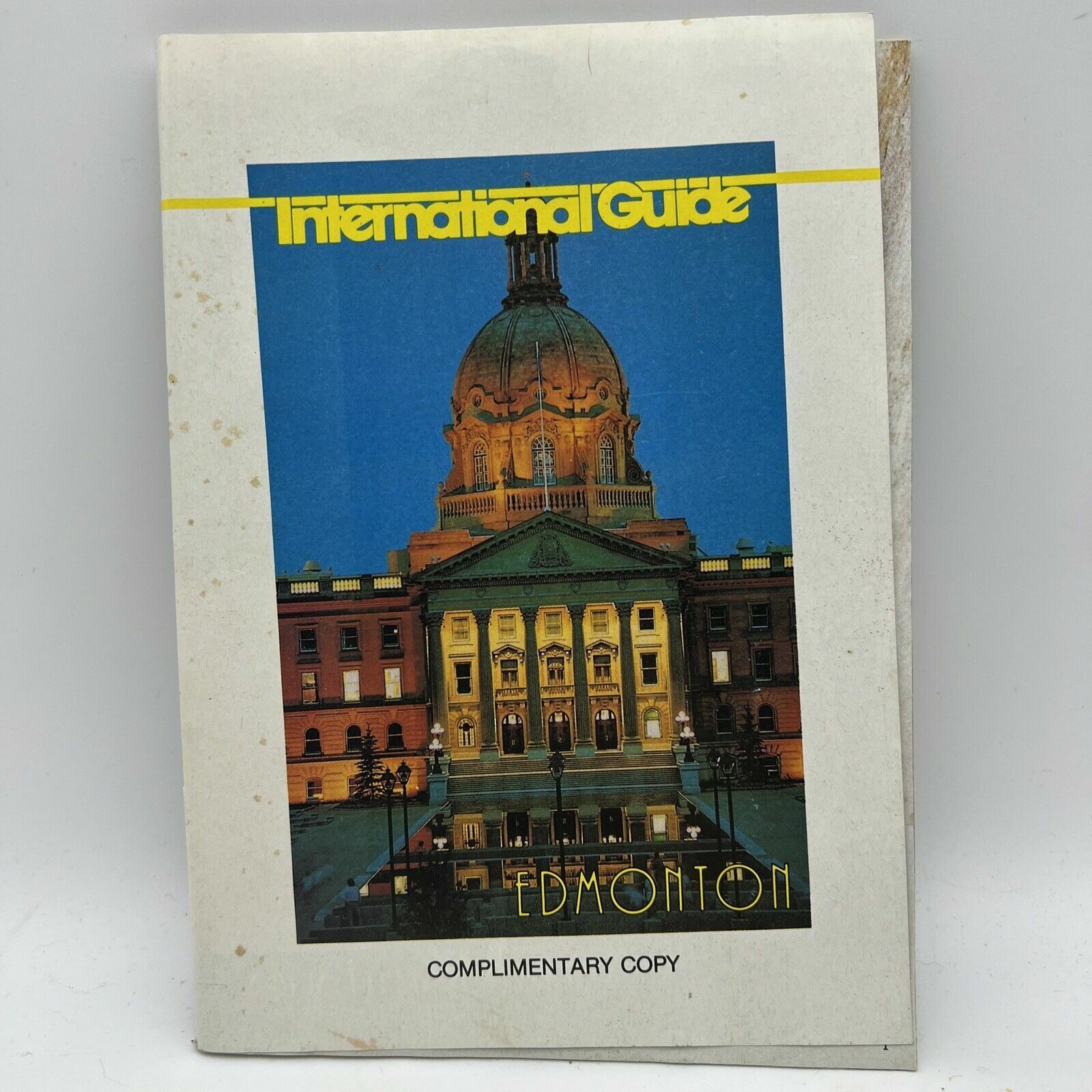 1987 EDMONTON ALBERTA INTERNATIONAL GUIDE Tourist Travel Tour Booklet and Map
