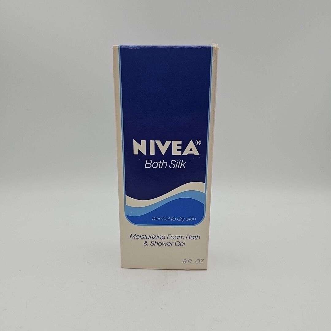 Nivea Bath Silk Moisturizing Foam Bath Shower Gel 8 oz New Old Stock