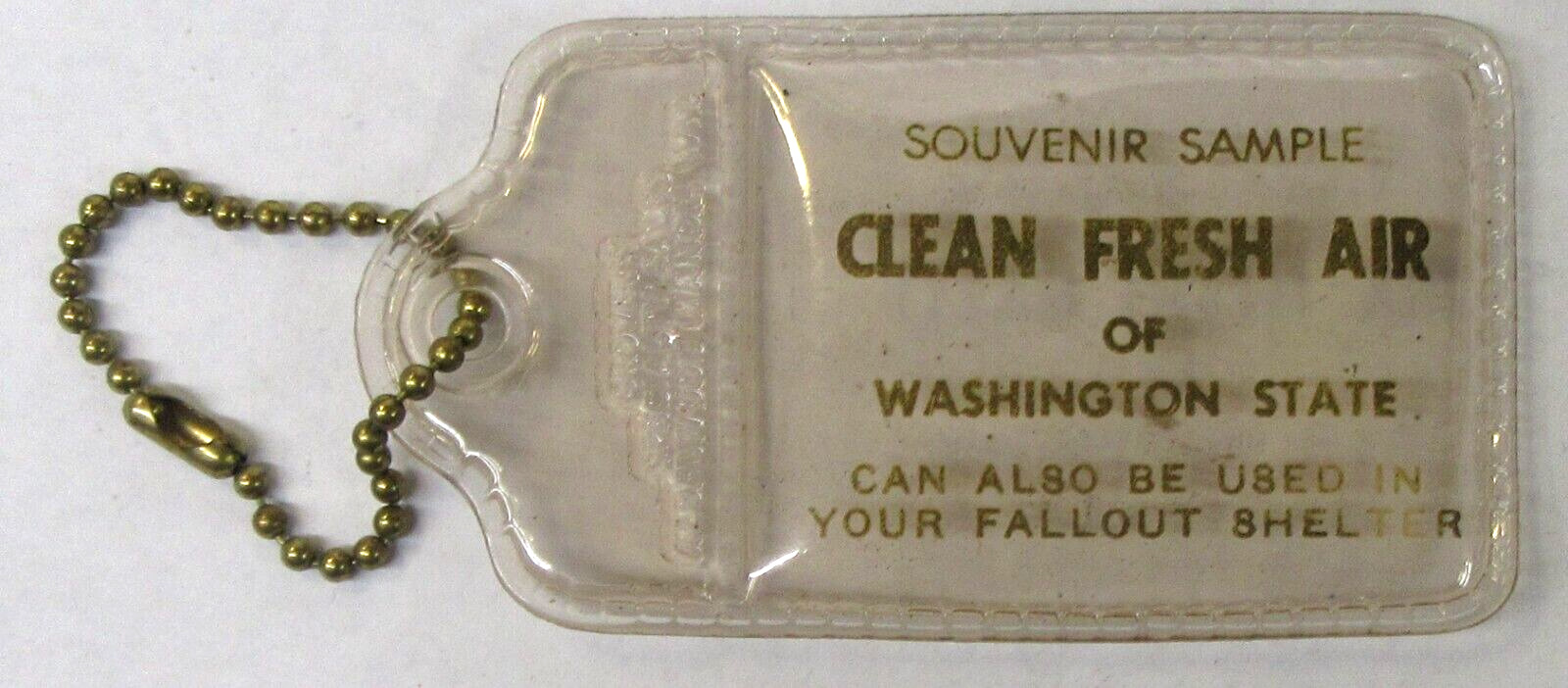 Sample CLEAN FRESH AIR OF WASHINGTON STATE for Fallout Shelter keyring keychain