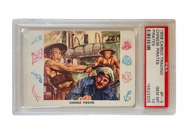 Cardo Trading Card 1958 Pirates graded Leaf Guild PSA 10 Chinese P5 GEM coolies