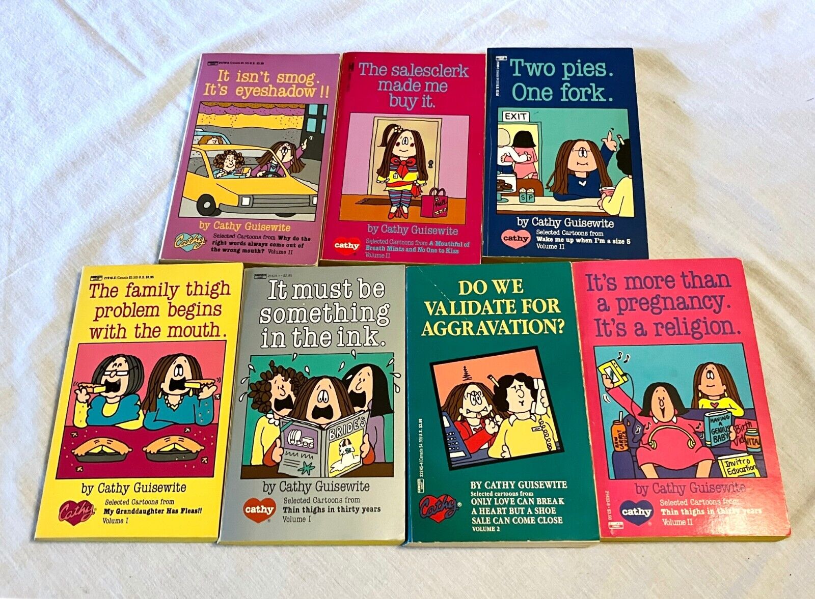 Vintage Cathy By Cathy Guisewite Cartoon Comic Paperback Books