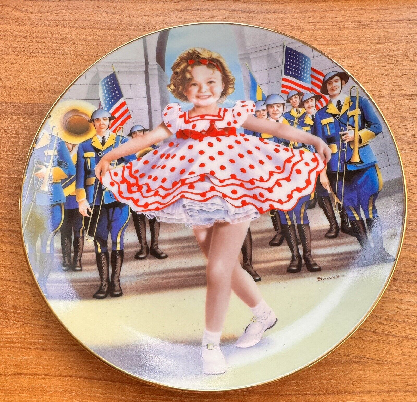 Shirley Temple Collection Plate Stand Up and Cheer Danbury Mint Limited Edition