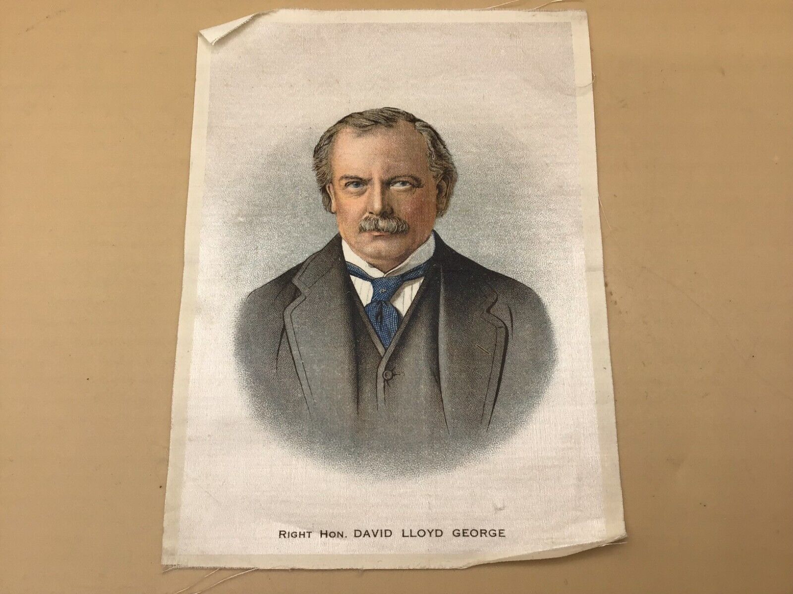 1914-18 Great War Leaders tobacco silk David Lloyd George 4 5/8\