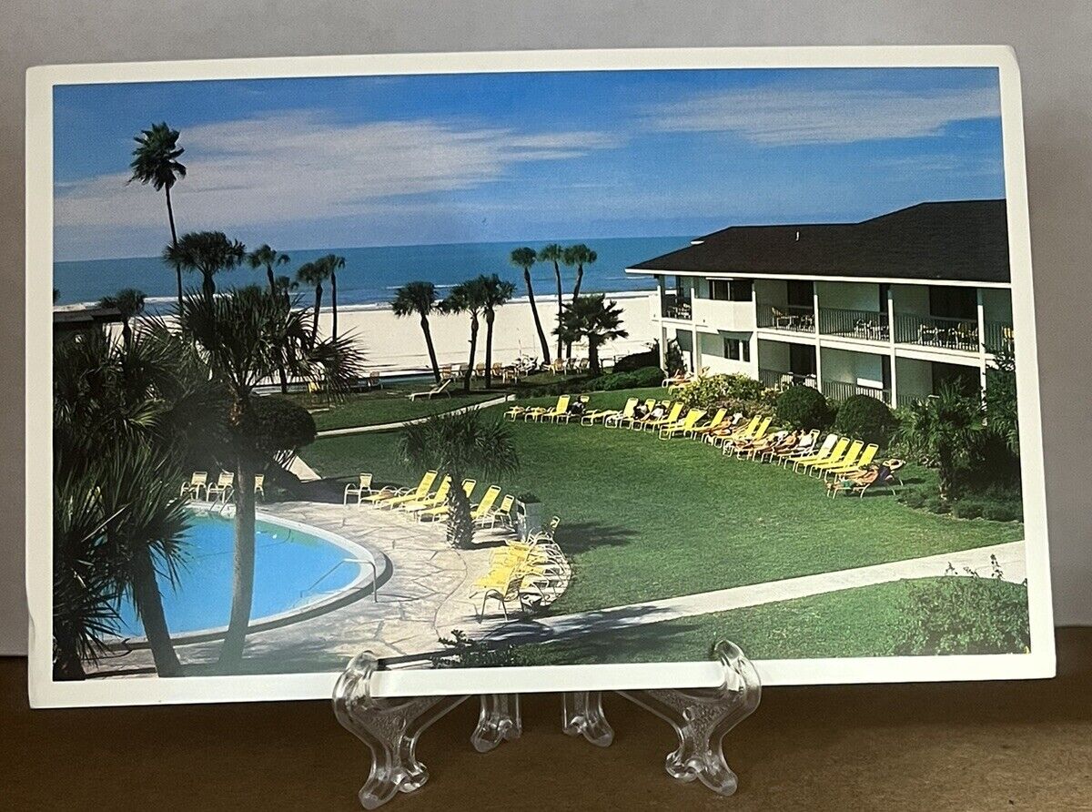 Clearwater Beach Hotel And Gardens Florida Swimming Pool Vintage Postcard