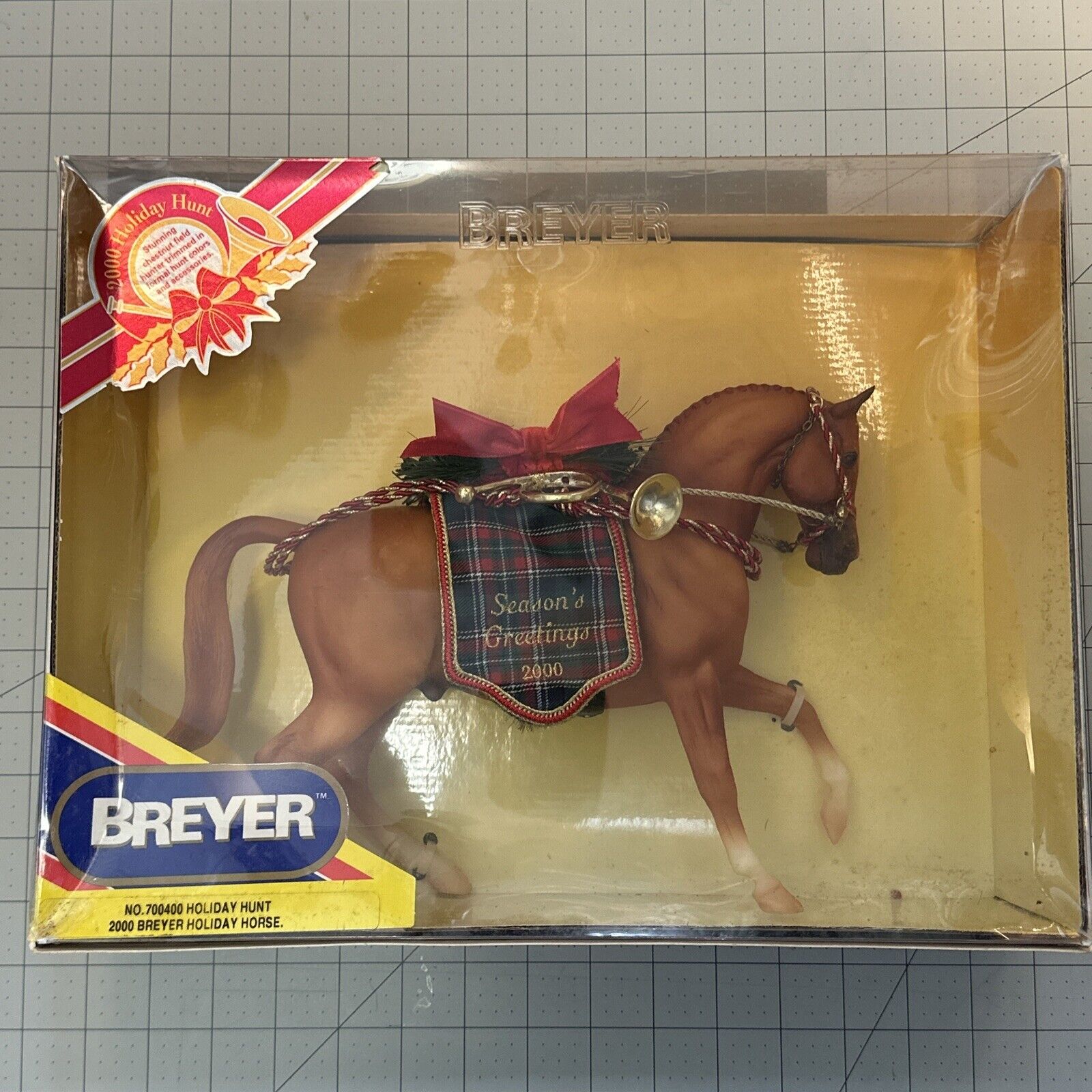 Vintage 2000 Breyer Holiday Hunt Horse Christmas Season\'s Greetings 700400 NIB