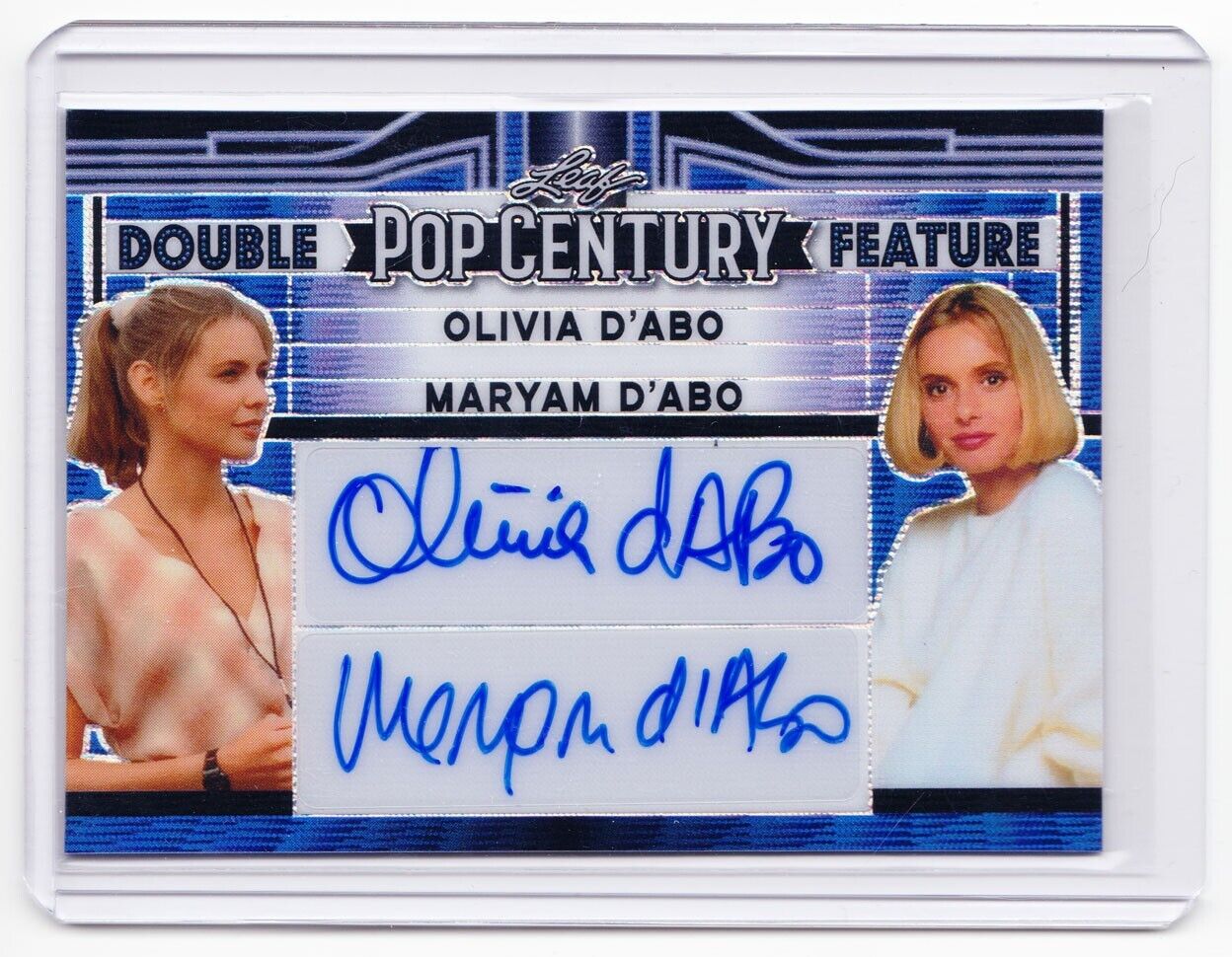 Olivia & Maryam D\'abo 2023 Pop Century Auto Card #/15 Wonder Years / James Bond