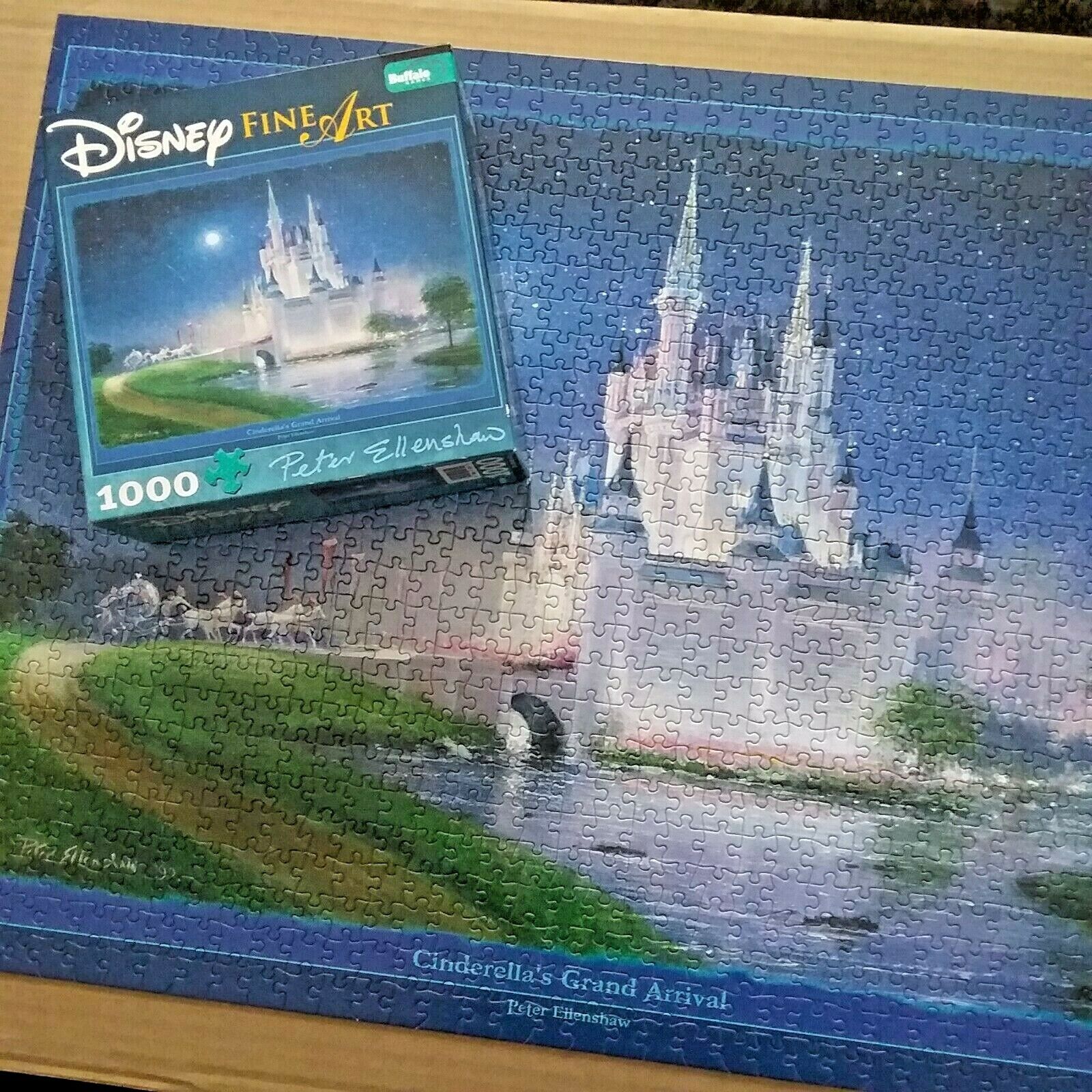 Disney Fine Art CINDERELLA\'S GRAND ARRIVAL 1000 Pc Puzzle Peter Ellenshaw 100%