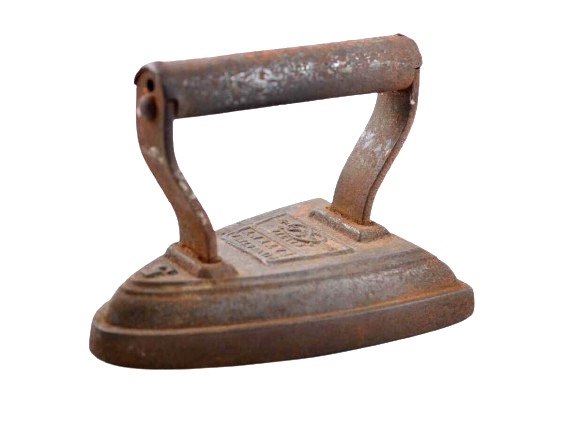 Antique Vintage 1862,s Cast Flat Iron Salters Silvesters Patent  door stop