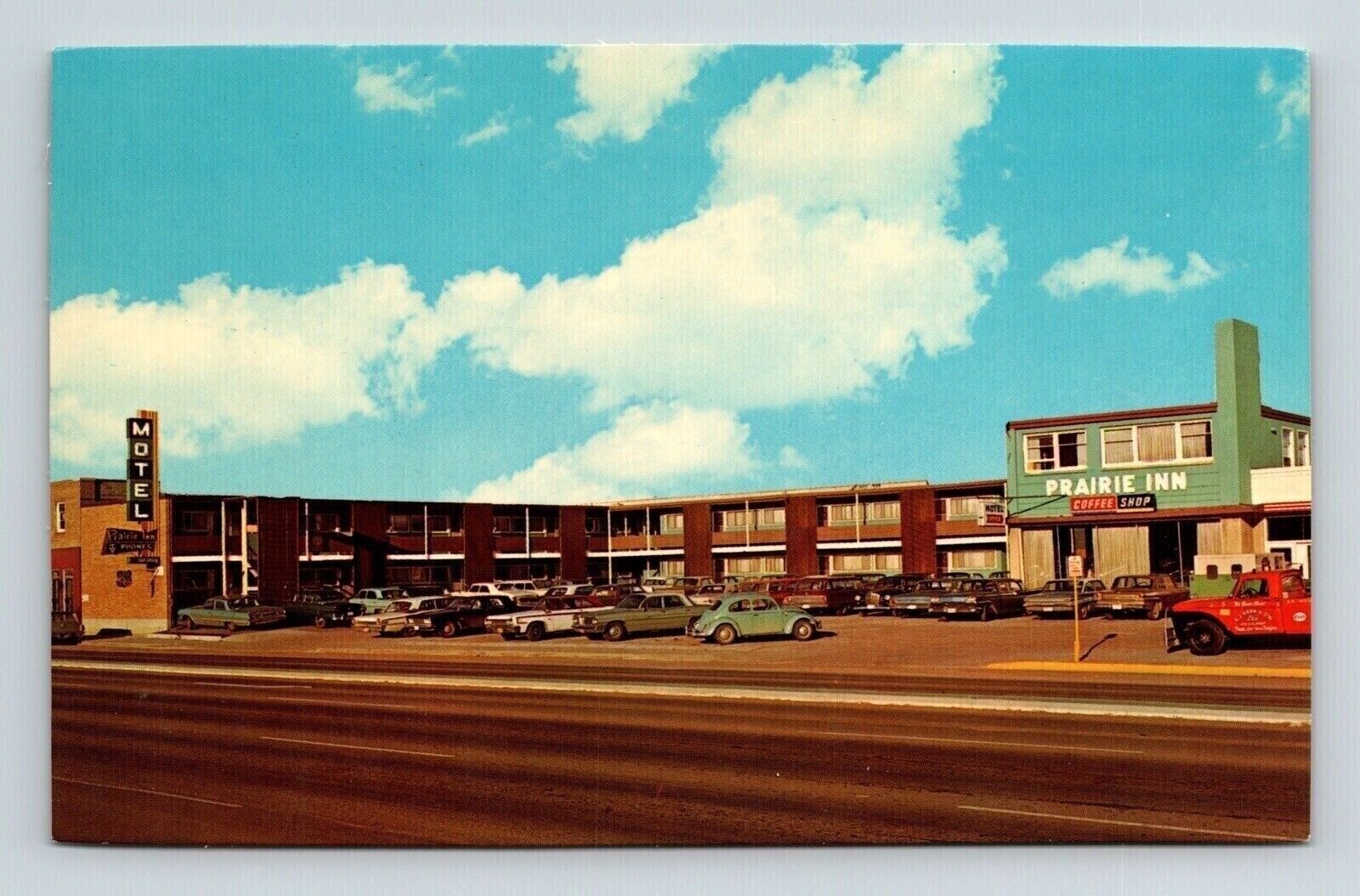 Regina Saskatchewan Canada Kerns Prairie Inn Motel Streetview Chrome Postcard