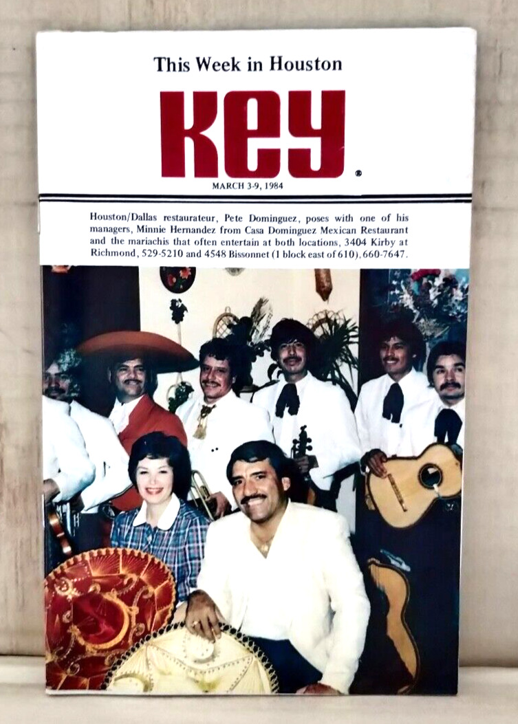 March  - 1984 - KEY magazine - Houston magazine guidebook