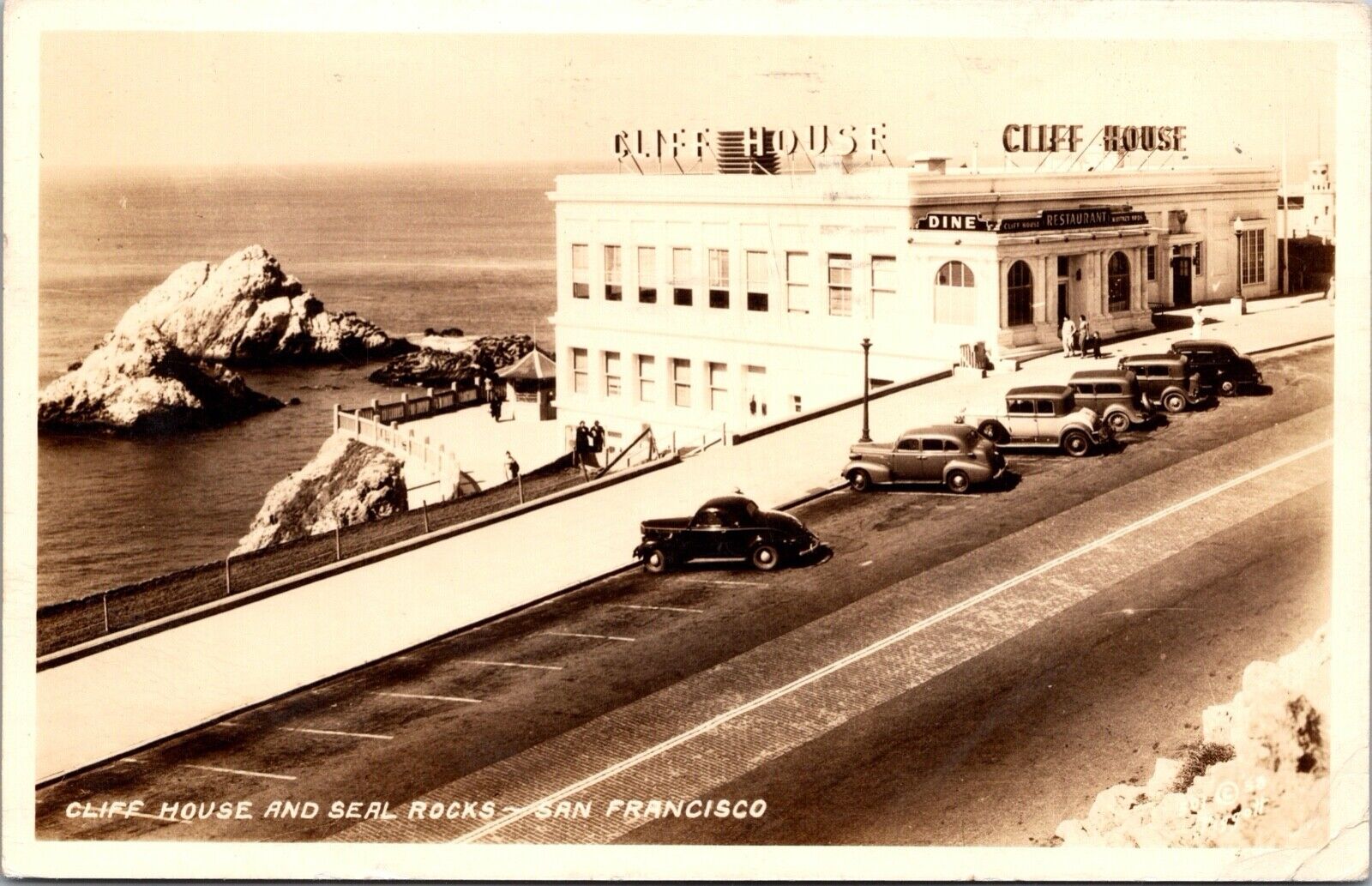 Real Photo Postcard Cliff House and Seal Rocks, San Francisco, California~133403