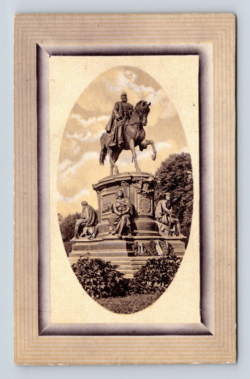 Grossherzog Friedrich Franz ll Equestrian Monument Schwerin Germany Postcard N14
